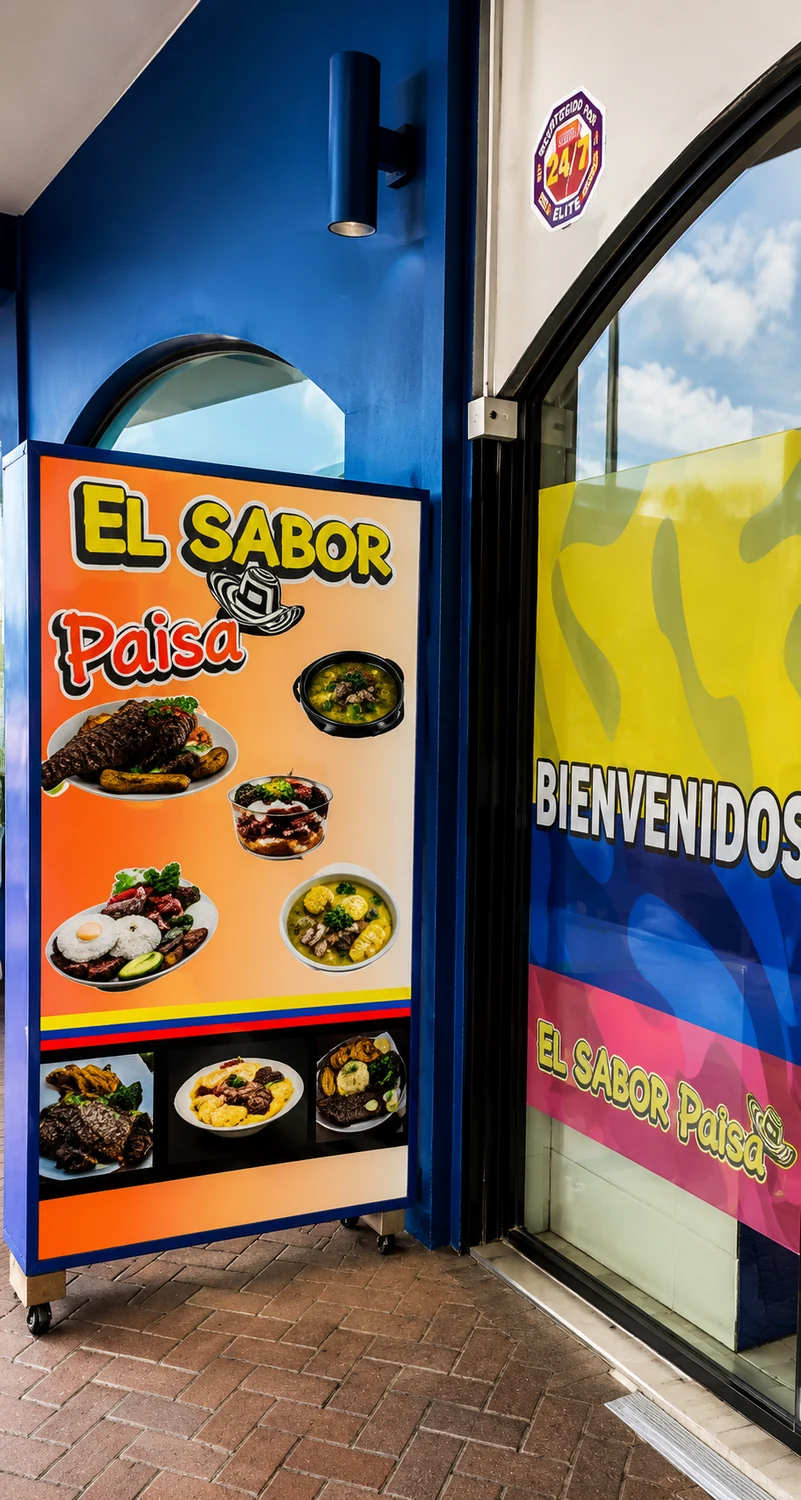 Entrada de El Sabor Paisa